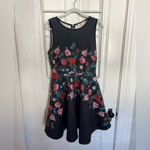 Mini Scuba Dress with floral print